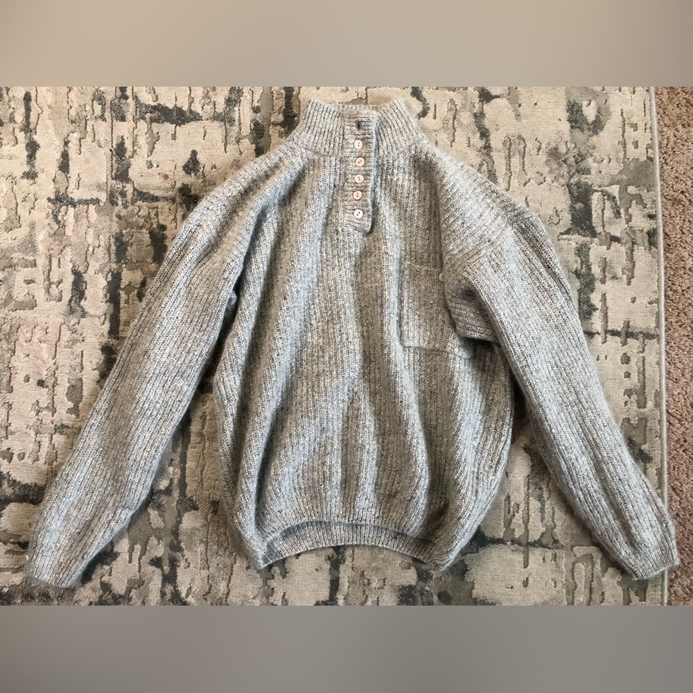 Vintage Norm Thompson Sweater Women’s Cable Knit Silk Medium